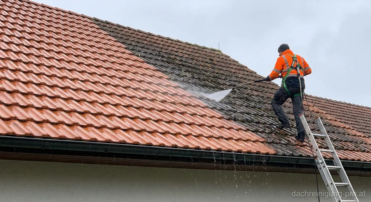 Dachreinigung Witterungsschutz - Fachgerechte Pflege eines Hausdaches